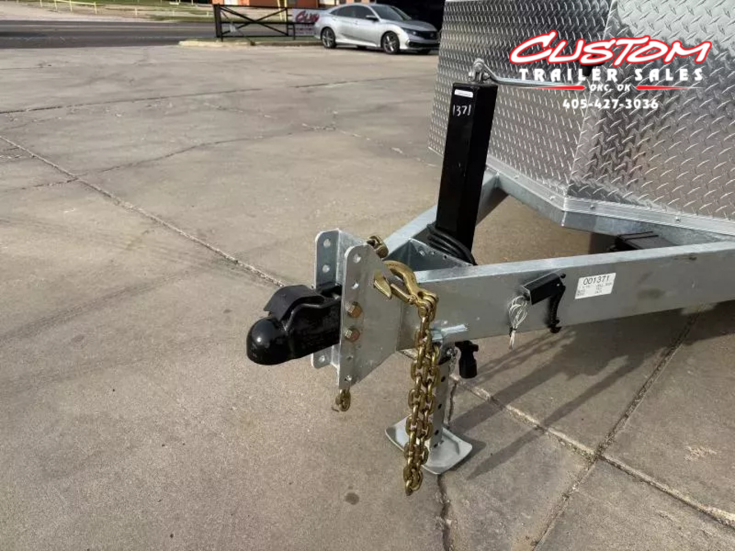 New #001371 2025 CELLTECH TA3 7 X 16 TANDEM AXLE ALL STEEL ENCLOSED W/ REAR RAMP DOOR