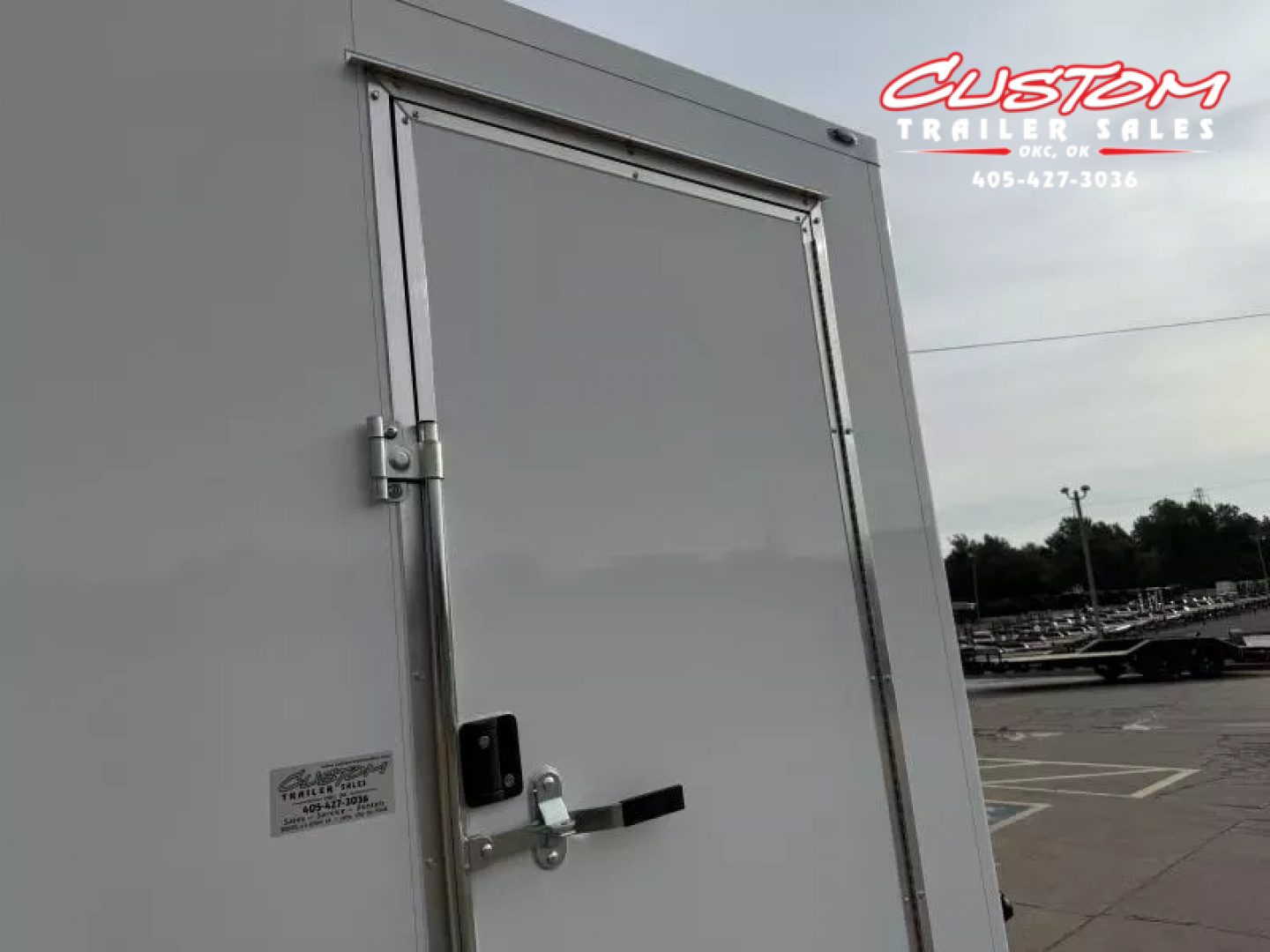 New #001371 2025 CELLTECH TA3 7 X 16 TANDEM AXLE ALL STEEL ENCLOSED W/ REAR RAMP DOOR