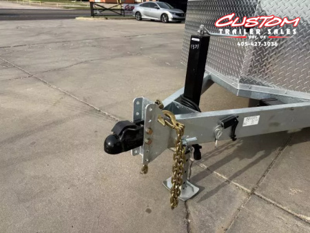 New #001371 2025 CELLTECH TA3 7 X 16 TANDEM AXLE ALL STEEL ENCLOSED W/ REAR RAMP DOOR