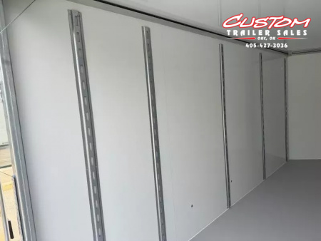 New #001371 2025 CELLTECH TA3 7 X 16 TANDEM AXLE ALL STEEL ENCLOSED W/ REAR RAMP DOOR