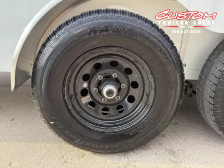 New #001371 2025 CELLTECH TA3 7 X 16 TANDEM AXLE ALL STEEL ENCLOSED W/ REAR RAMP DOOR