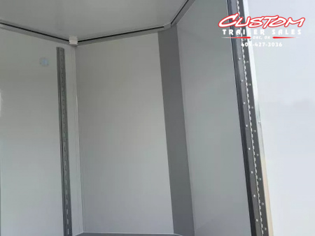 New #001371 2025 CELLTECH TA3 7 X 16 TANDEM AXLE ALL STEEL ENCLOSED W/ REAR RAMP DOOR