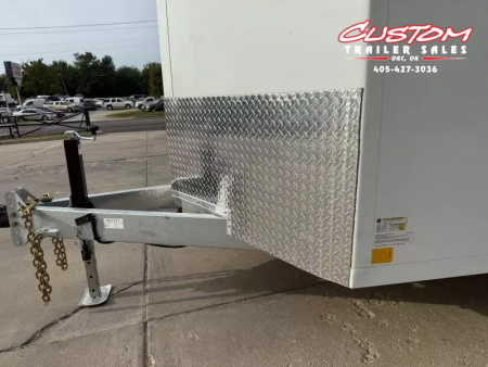 New #001371 2025 CELLTECH TA3 7 X 16 TANDEM AXLE ALL STEEL ENCLOSED W/ REAR RAMP DOOR