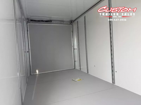 New #001371 2025 CELLTECH TA3 7 X 16 TANDEM AXLE ALL STEEL ENCLOSED W/ REAR RAMP DOOR