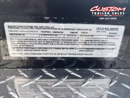 New #001840 2026 LOAD TRAIL CZ 20 X 83 TANDEM AXLE 7K STEEL FLOOR CAR HAULER W/ ALUMINUM TRIM PACKAGE