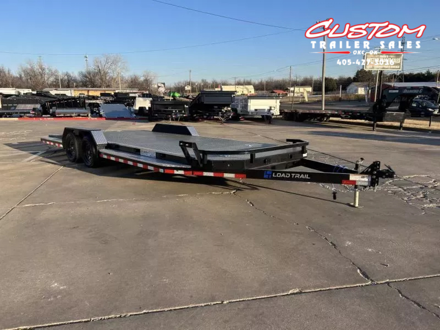 New #001842 2026 LOAD TRAIL CZ 22 X 83 TANDEM AXLE 7K STEEL FLOOR CAR HAULER W/ ALUMINUM TRIM PACKAGE