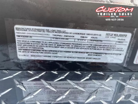 New #001842 2026 LOAD TRAIL CZ 22 X 83 TANDEM AXLE 7K STEEL FLOOR CAR HAULER W/ ALUMINUM TRIM PACKAGE