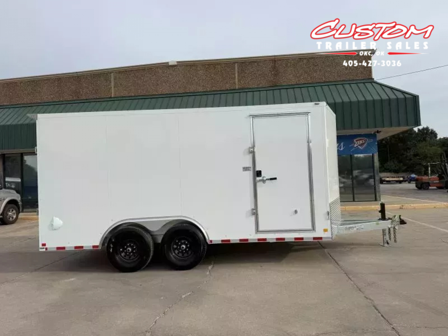 New #002006 2026 CELLTECH TA5 8.5 X 16 TANDEM AXLE ALL STEEL ENCLOSED 14K W/ REAR RAMP DOOR