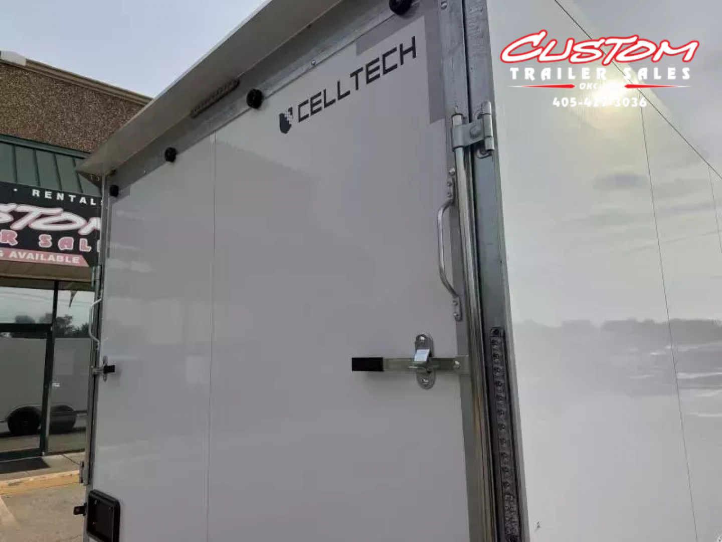 New #002006 2026 CELLTECH TA5 8.5 X 16 TANDEM AXLE ALL STEEL ENCLOSED 14K W/ REAR RAMP DOOR