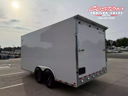 New #002006 2026 CELLTECH TA5 8.5 X 16 TANDEM AXLE ALL STEEL ENCLOSED 14K W/ REAR RAMP DOOR