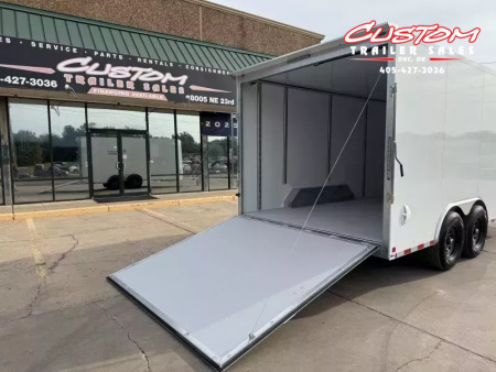 New #002006 2026 CELLTECH TA5 8.5 X 16 TANDEM AXLE ALL STEEL ENCLOSED 14K W/ REAR RAMP DOOR