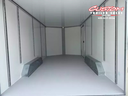 New #002006 2026 CELLTECH TA5 8.5 X 16 TANDEM AXLE ALL STEEL ENCLOSED 14K W/ REAR RAMP DOOR