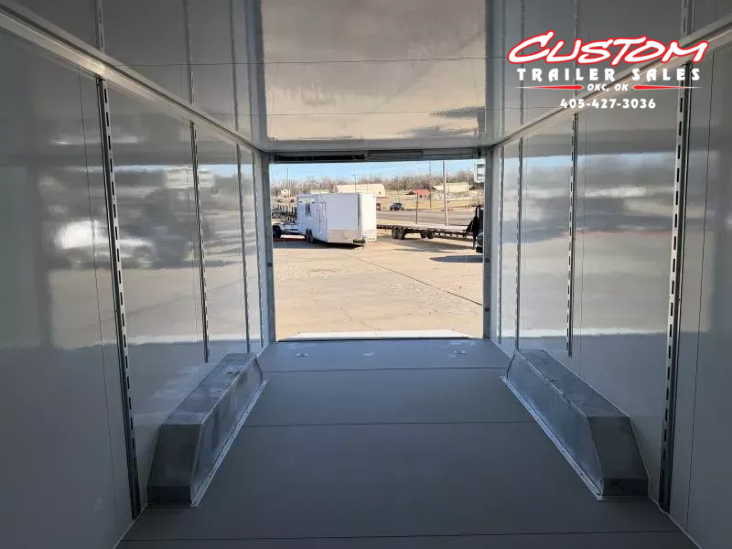 New #002083 2026 CELL TECH TA5 8.5 X 20 TANDEM AXLE ALL STEEL ENCLOSED 14K W/ DOVE TAIL & REAR RAMP DOOR