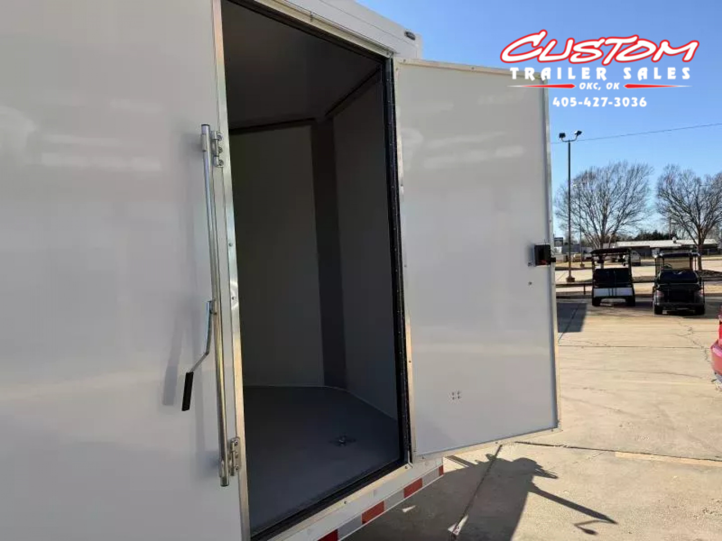 New #002083 2026 CELL TECH TA5 8.5 X 20 TANDEM AXLE ALL STEEL ENCLOSED 14K W/ DOVE TAIL & REAR RAMP DOOR