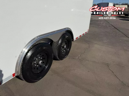 New #002083 2026 CELL TECH TA5 8.5 X 20 TANDEM AXLE ALL STEEL ENCLOSED 14K W/ DOVE TAIL & REAR RAMP DOOR