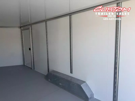 New #002083 2026 CELL TECH TA5 8.5 X 20 TANDEM AXLE ALL STEEL ENCLOSED 14K W/ DOVE TAIL & REAR RAMP DOOR