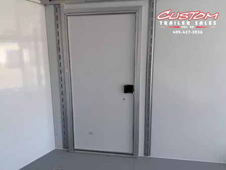 New #002083 2026 CELL TECH TA5 8.5 X 20 TANDEM AXLE ALL STEEL ENCLOSED 14K W/ DOVE TAIL & REAR RAMP DOOR