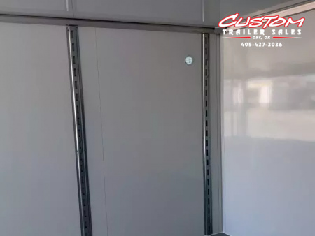 New #002083 2026 CELL TECH TA5 8.5 X 20 TANDEM AXLE ALL STEEL ENCLOSED 14K W/ DOVE TAIL & REAR RAMP DOOR