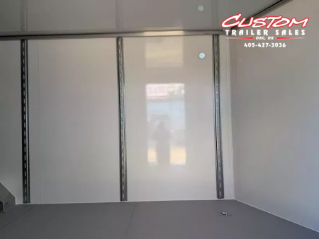 New #002083 2026 CELL TECH TA5 8.5 X 20 TANDEM AXLE ALL STEEL ENCLOSED 14K W/ DOVE TAIL & REAR RAMP DOOR