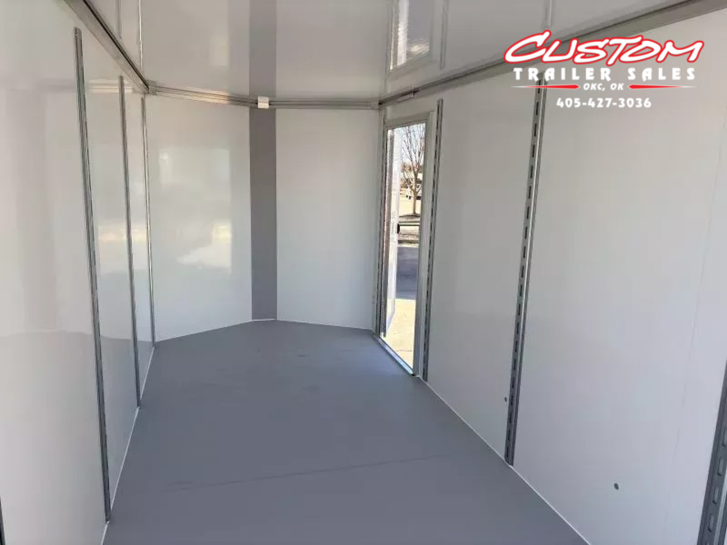 New #002085 2026 CELL TECH TA3 7 X 16 TANDEM AXLE ALL STEEL ENCLOSED W/ REAR RAMP DOOR