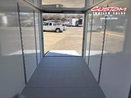 New #002085 2026 CELL TECH TA3 7 X 16 TANDEM AXLE ALL STEEL ENCLOSED W/ REAR RAMP DOOR