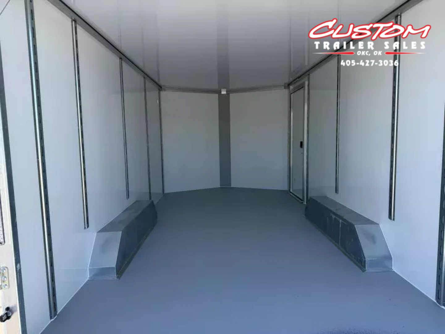 New #002086 2026 CELL TECH TA3 8.5 X 16 TANDEM AXLE ALL STEEL ENCLOSED W/ REAR RAMP DOOR