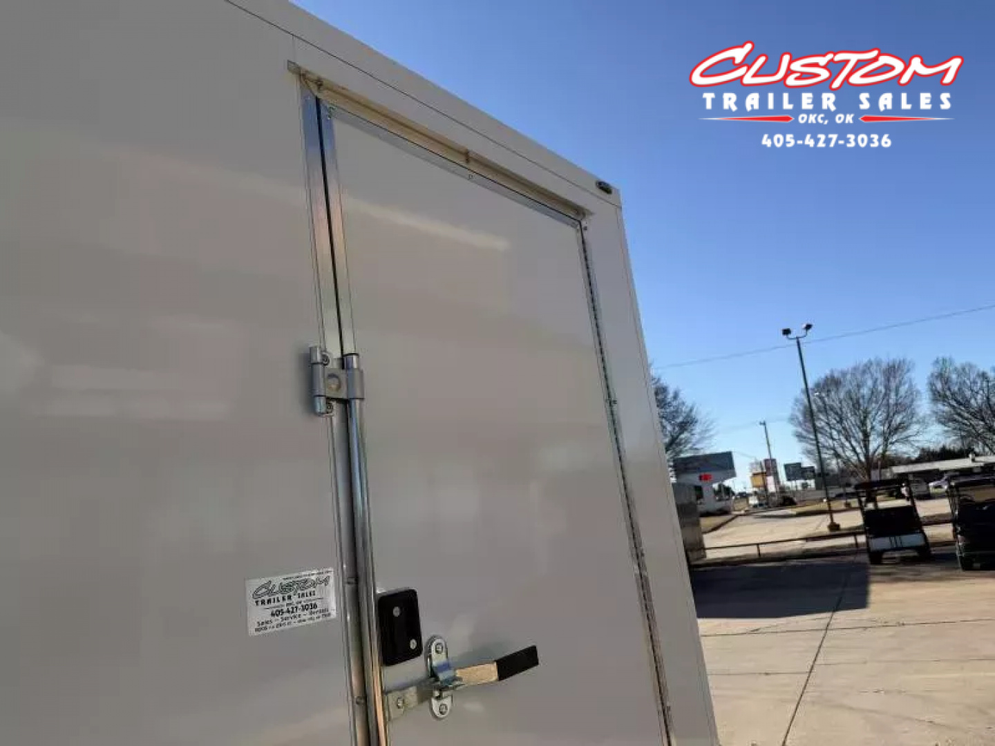 New #002086 2026 CELL TECH TA3 8.5 X 16 TANDEM AXLE ALL STEEL ENCLOSED W/ REAR RAMP DOOR