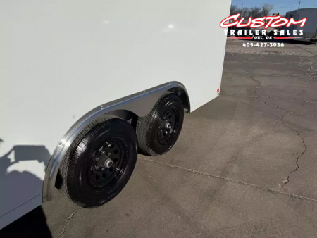 New #002086 2026 CELL TECH TA3 8.5 X 16 TANDEM AXLE ALL STEEL ENCLOSED W/ REAR RAMP DOOR