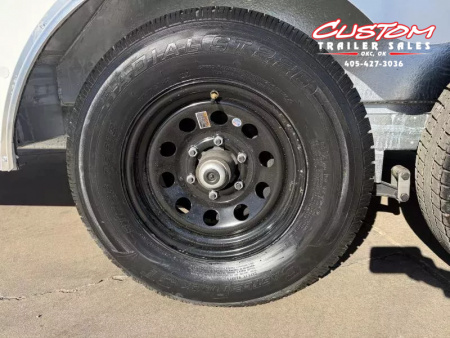 New #002086 2026 CELL TECH TA3 8.5 X 16 TANDEM AXLE ALL STEEL ENCLOSED W/ REAR RAMP DOOR