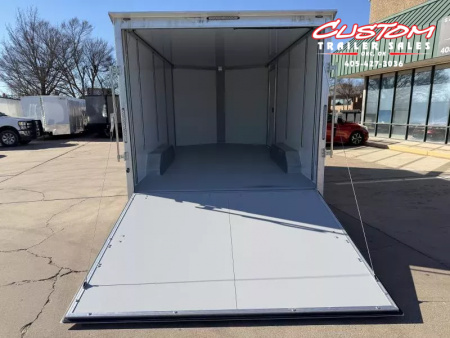 New #002086 2026 CELL TECH TA3 8.5 X 16 TANDEM AXLE ALL STEEL ENCLOSED W/ REAR RAMP DOOR