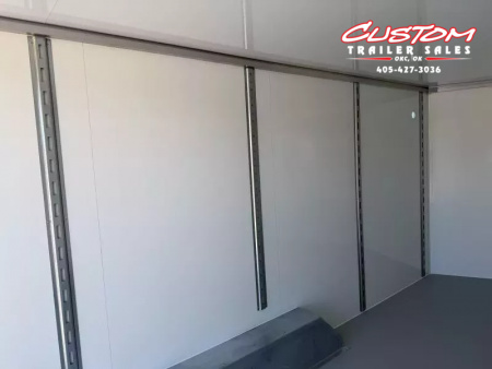 New #002086 2026 CELL TECH TA3 8.5 X 16 TANDEM AXLE ALL STEEL ENCLOSED W/ REAR RAMP DOOR