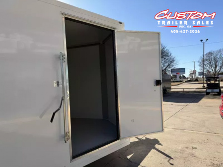 New #002086 2026 CELL TECH TA3 8.5 X 16 TANDEM AXLE ALL STEEL ENCLOSED W/ REAR RAMP DOOR