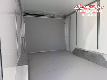 New #002086 2026 CELL TECH TA3 8.5 X 16 TANDEM AXLE ALL STEEL ENCLOSED W/ REAR RAMP DOOR