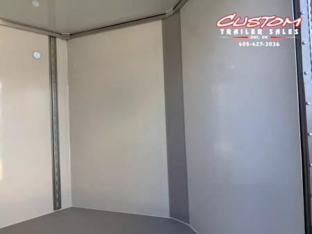 New #002086 2026 CELL TECH TA3 8.5 X 16 TANDEM AXLE ALL STEEL ENCLOSED W/ REAR RAMP DOOR