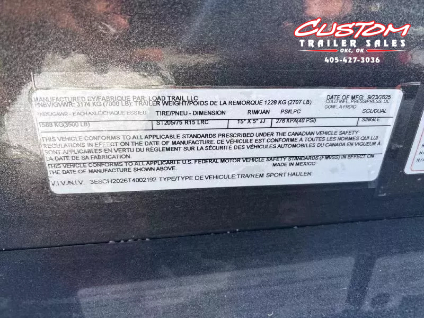 New #002192 2026 LOAD TRAIL CZ 20 X 83 TANDEM AXLE 7K STEEL FLOOR CAR HAULER