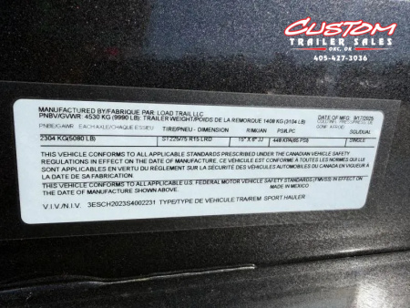 New #002231 2026 LOAD TRAIL CZ 20 X 83 TANDEM AXLE 10K STEEL FLOOR CAR HAULER