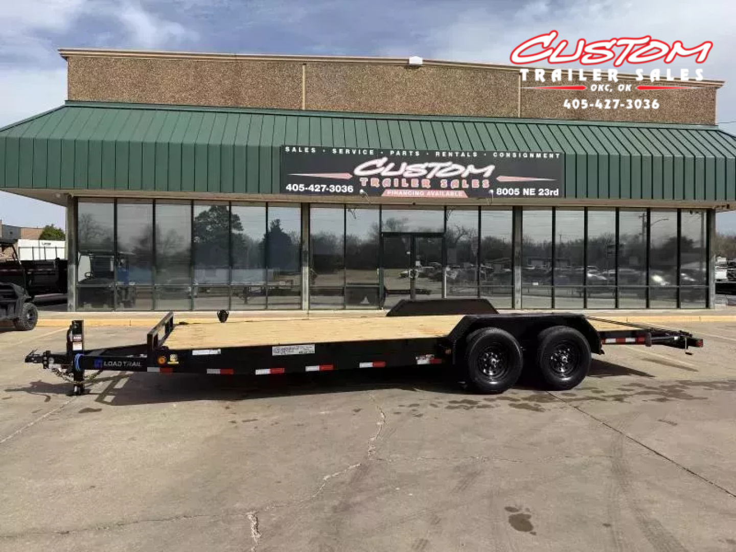 New #002731 2026 LOAD TRAIL CH 22 X 83 TANDEM AXLE 14K EQUIPMENT HAULER W/ SLIDE IN RAMPS