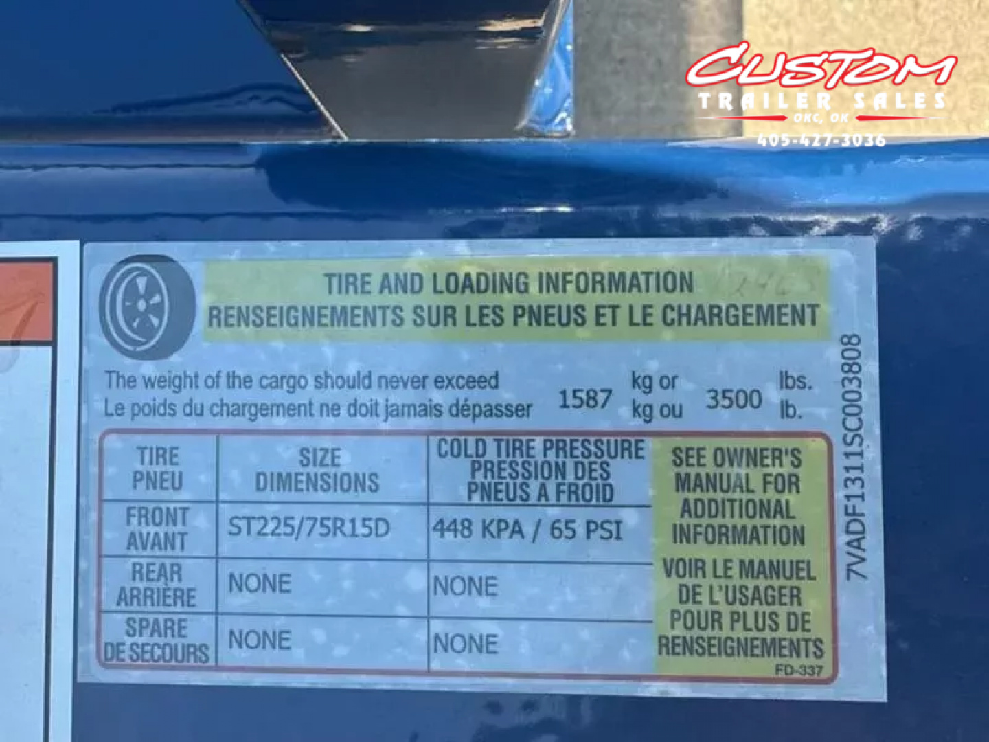 New #003808 2025 Air Tow S8-35 8.5 X 52 DROP DECK TRAILER