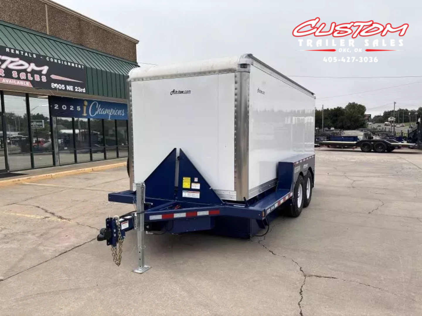New #004158 2025 Air Tow E-16XL 6.25 X 15.75 DROP DECK ENCLOSED TRAILER