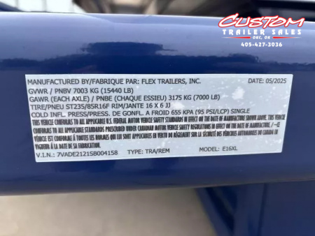 New #004158 2025 Air Tow E-16XL 6.25 X 15.75 DROP DECK ENCLOSED TRAILER