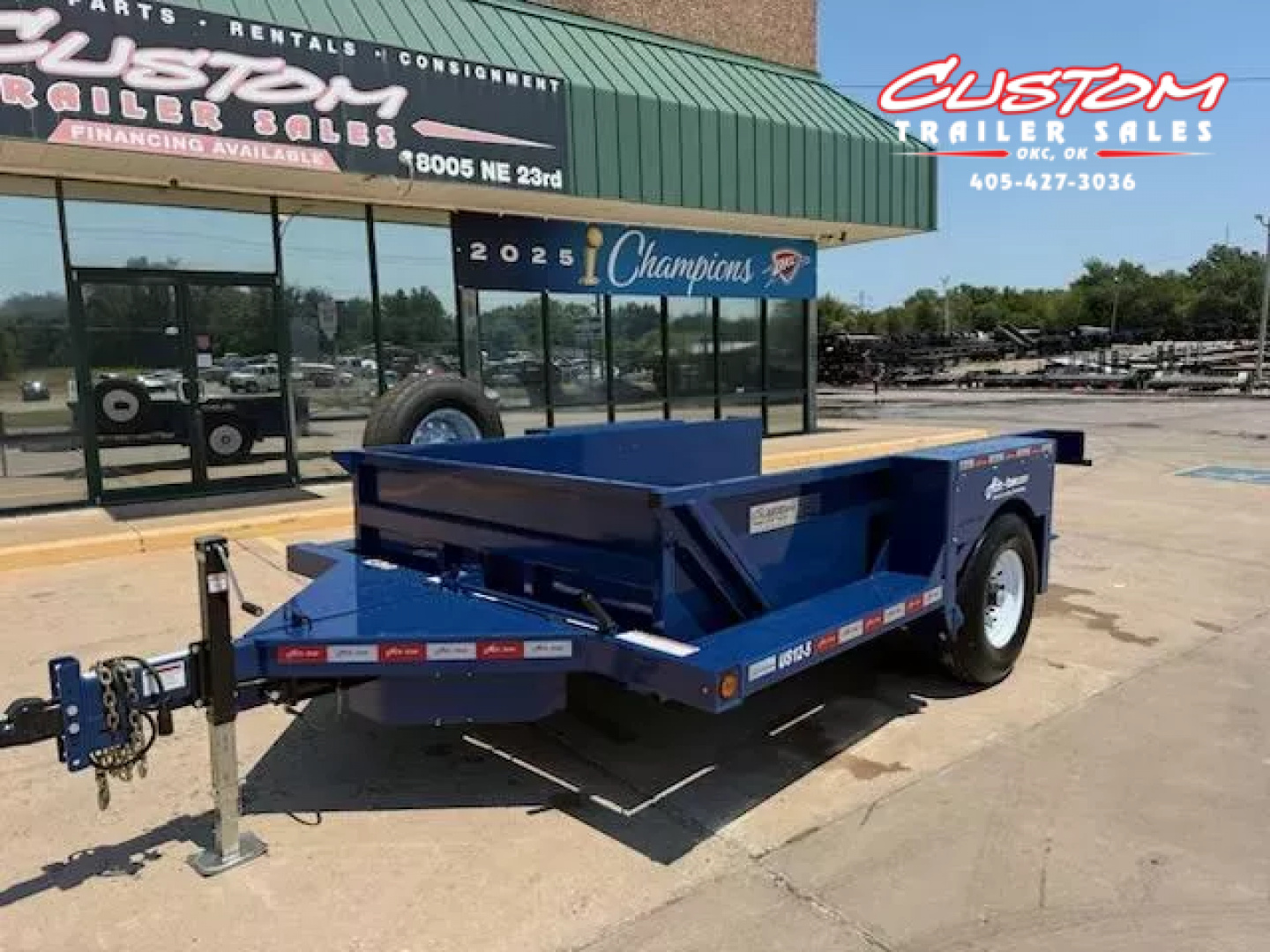 New #004198 2025 Air Tow US12-55 12 X 75 DROP DECK TRAILER