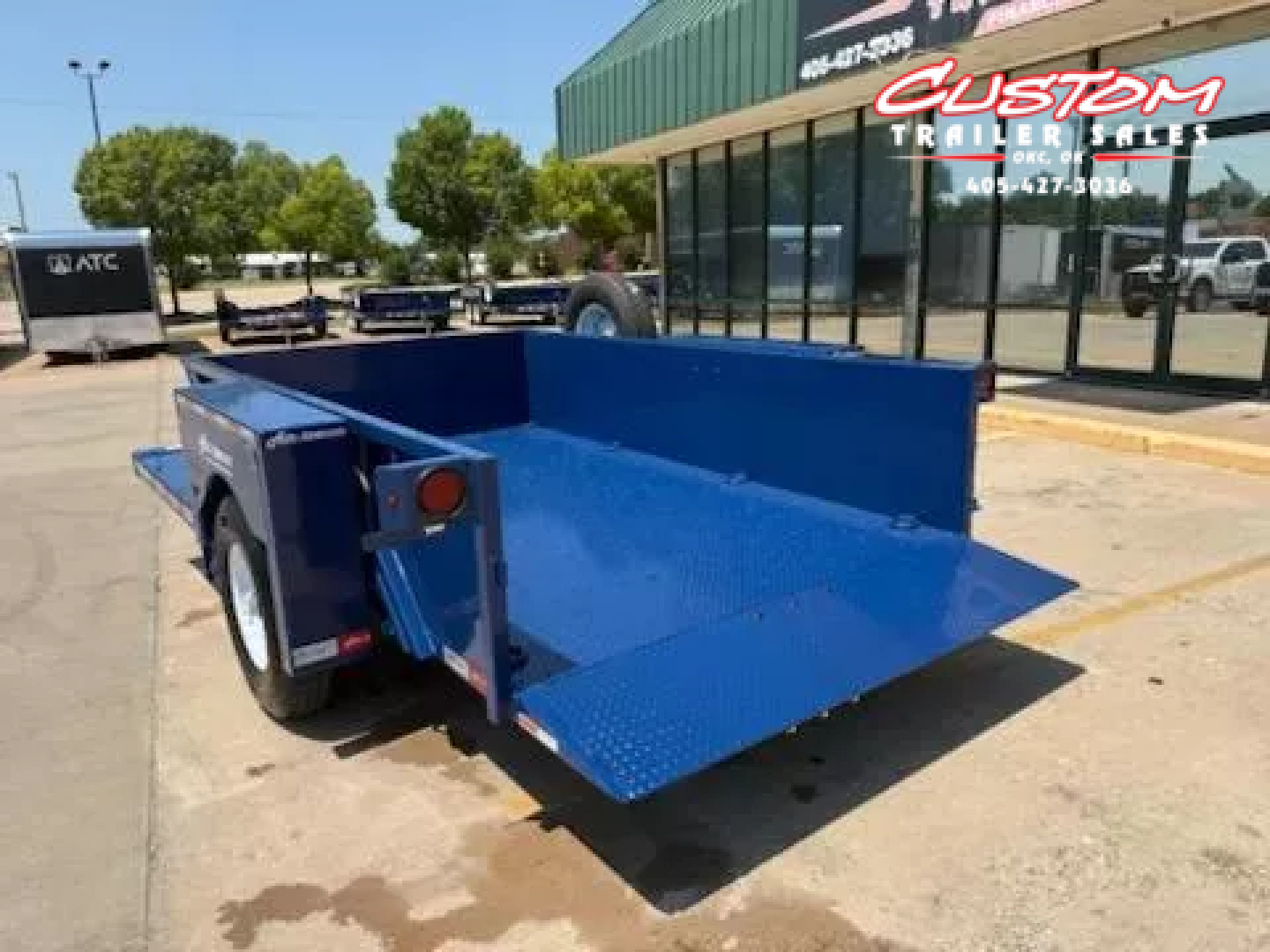 New #004198 2025 Air Tow US12-55 12 X 75 DROP DECK TRAILER