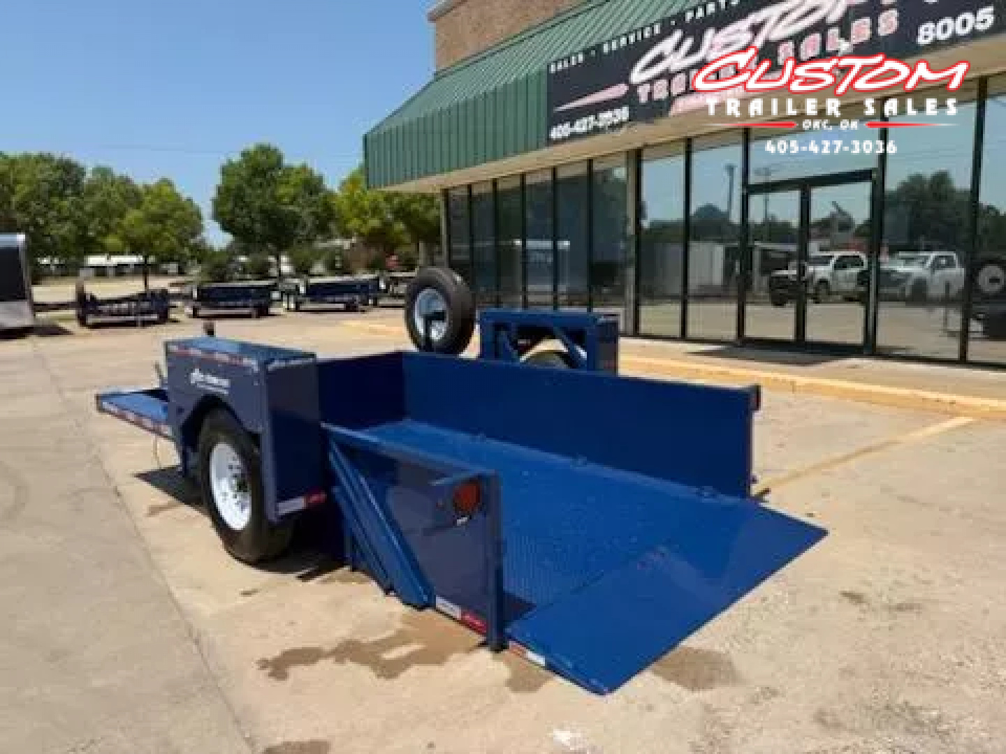 New #004198 2025 Air Tow US12-55 12 X 75 DROP DECK TRAILER