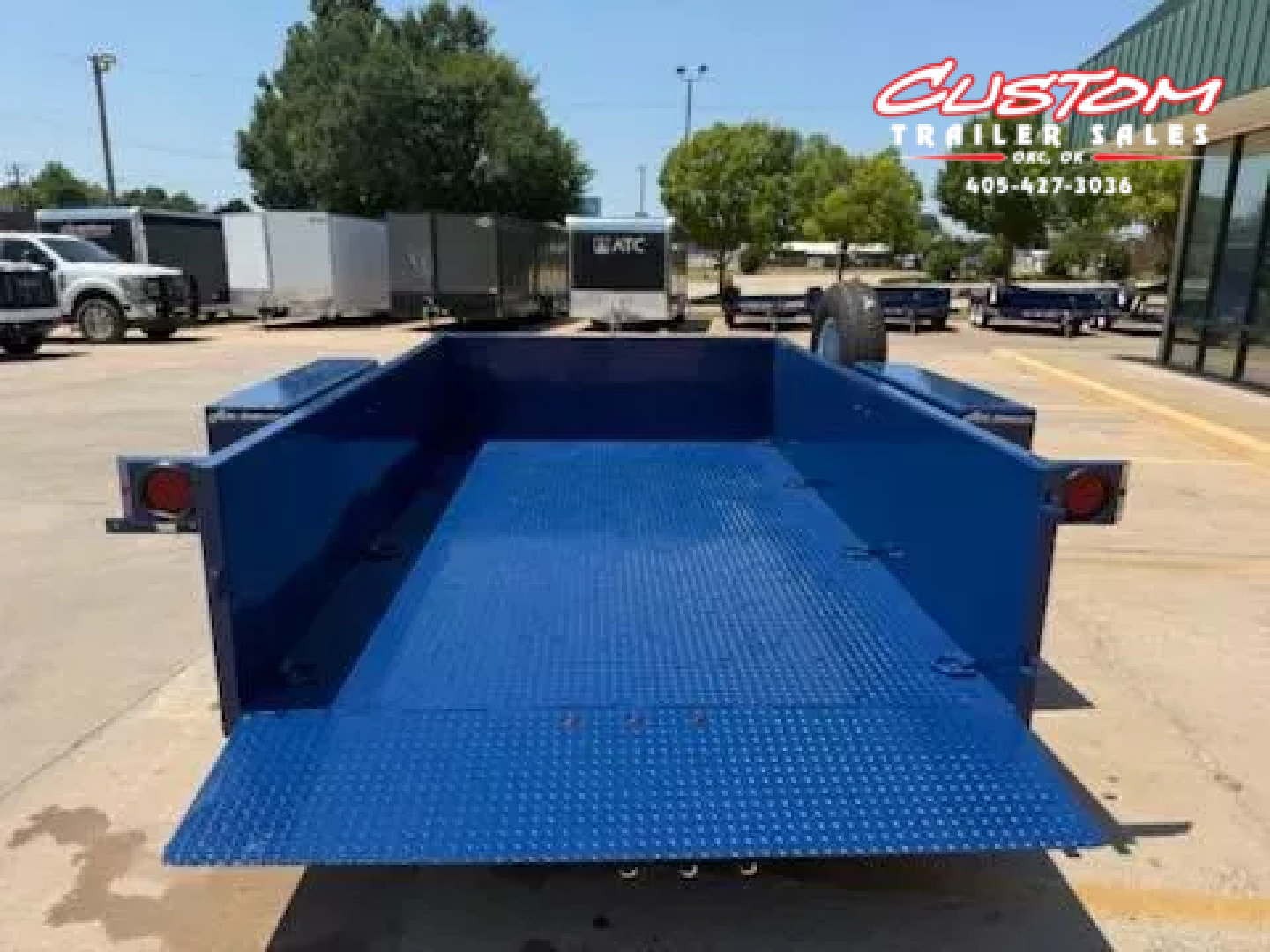 New #004198 2025 Air Tow US12-55 12 X 75 DROP DECK TRAILER