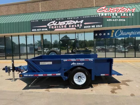 New #004198 2025 Air Tow US12-55 12 X 75 DROP DECK TRAILER