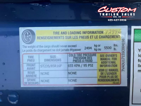 New #004198 2025 Air Tow US12-55 12 X 75 DROP DECK TRAILER