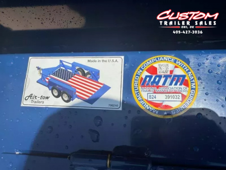 New #004198 2025 Air Tow US12-55 12 X 75 DROP DECK TRAILER