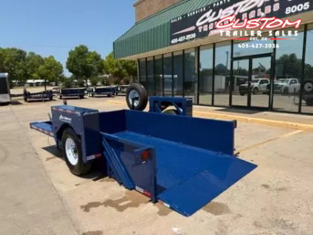 New #004198 2025 Air Tow US12-55 12 X 75 DROP DECK TRAILER