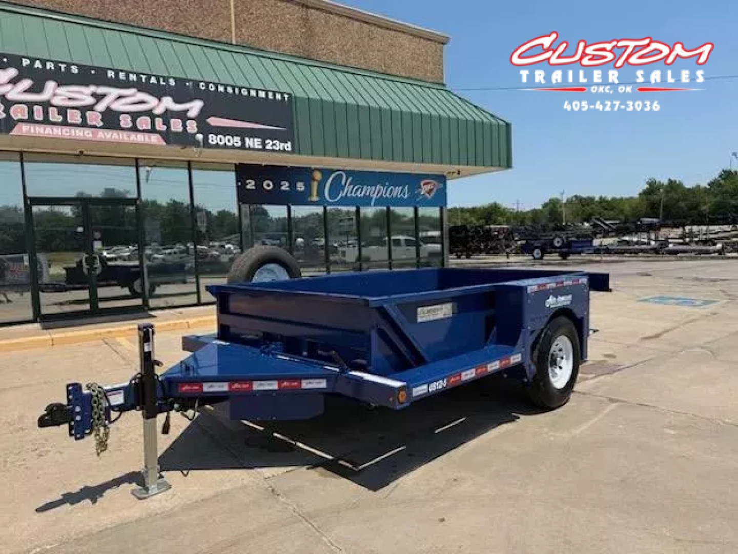 New #004199 2025 Air Tow US12-55 12 X 75 DROP DECK TRAILER