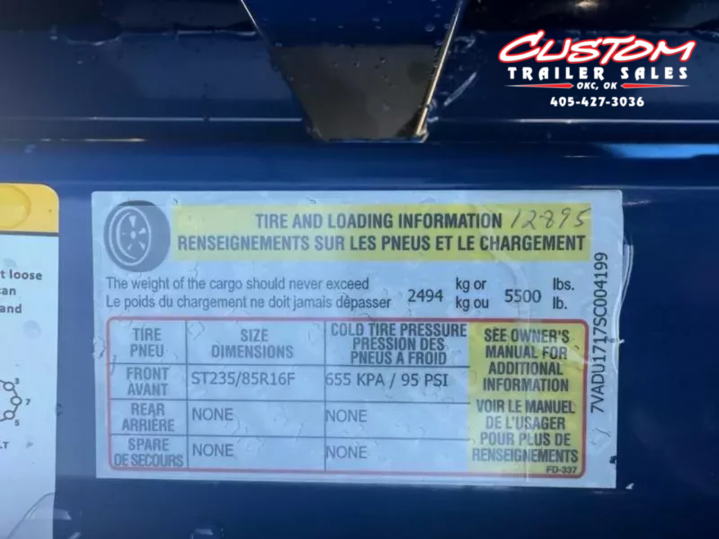 New #004199 2025 Air Tow US12-55 12 X 75 DROP DECK TRAILER